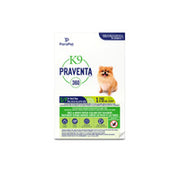 K9 PRAVENTA 360 Chien 4.5kg et Moins, Contient 1 Dose